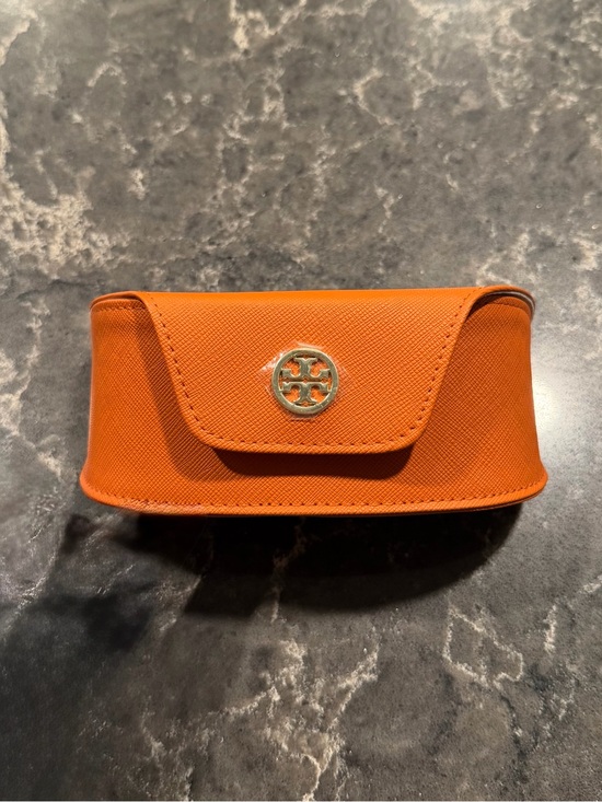 Tory Burch Accessories - NWOT Tory Burch Sunglasses Case Faux Leather Textured Orange